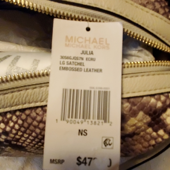 NWT Michael Kors Lg Julia Satchel - Picture 6 of 7